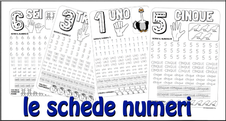 schede numeri